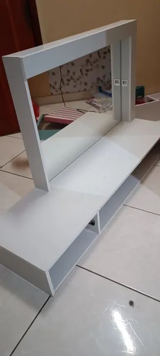 Penteadeira com Espelho e Gavetas - Branca - Foto 2