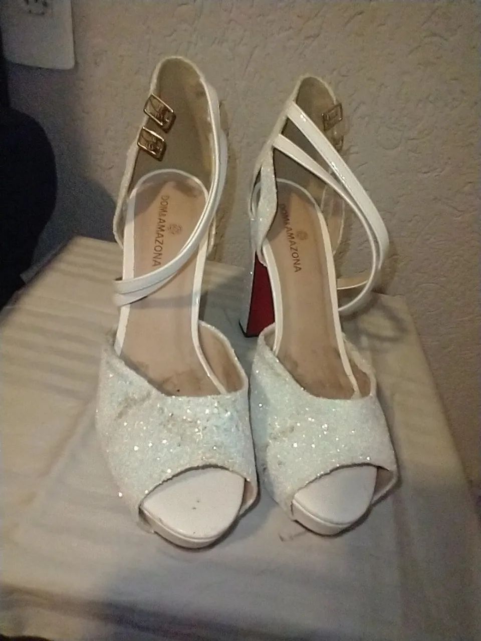 Sandália plataforma com Glitter - Foto 2