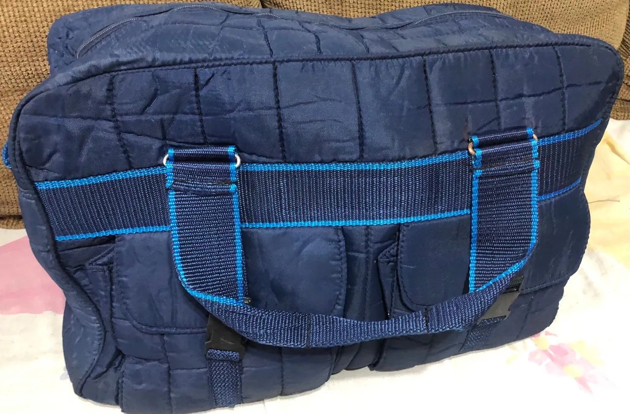 Bolsa de viagem azul - Foto 2