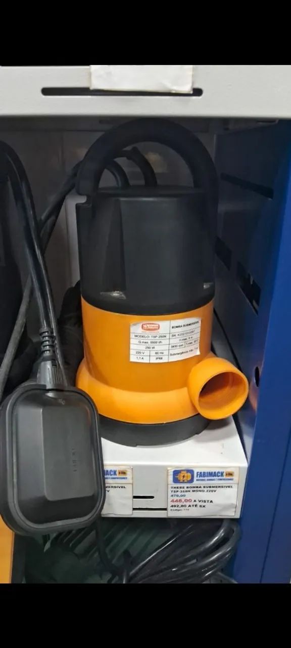 BOMBA SUBMERSIVEL 250W MON 127V TSP-250N THEBE