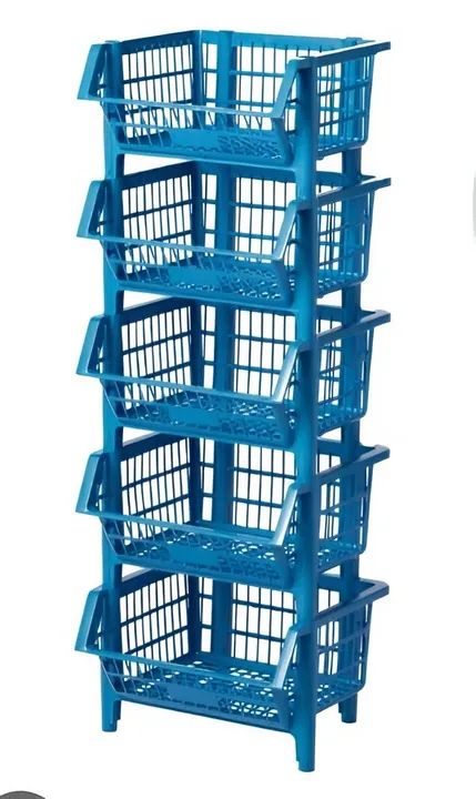 Cestos Organizadores Empilháveis de Plástico - Kit C/10 - Foto 3