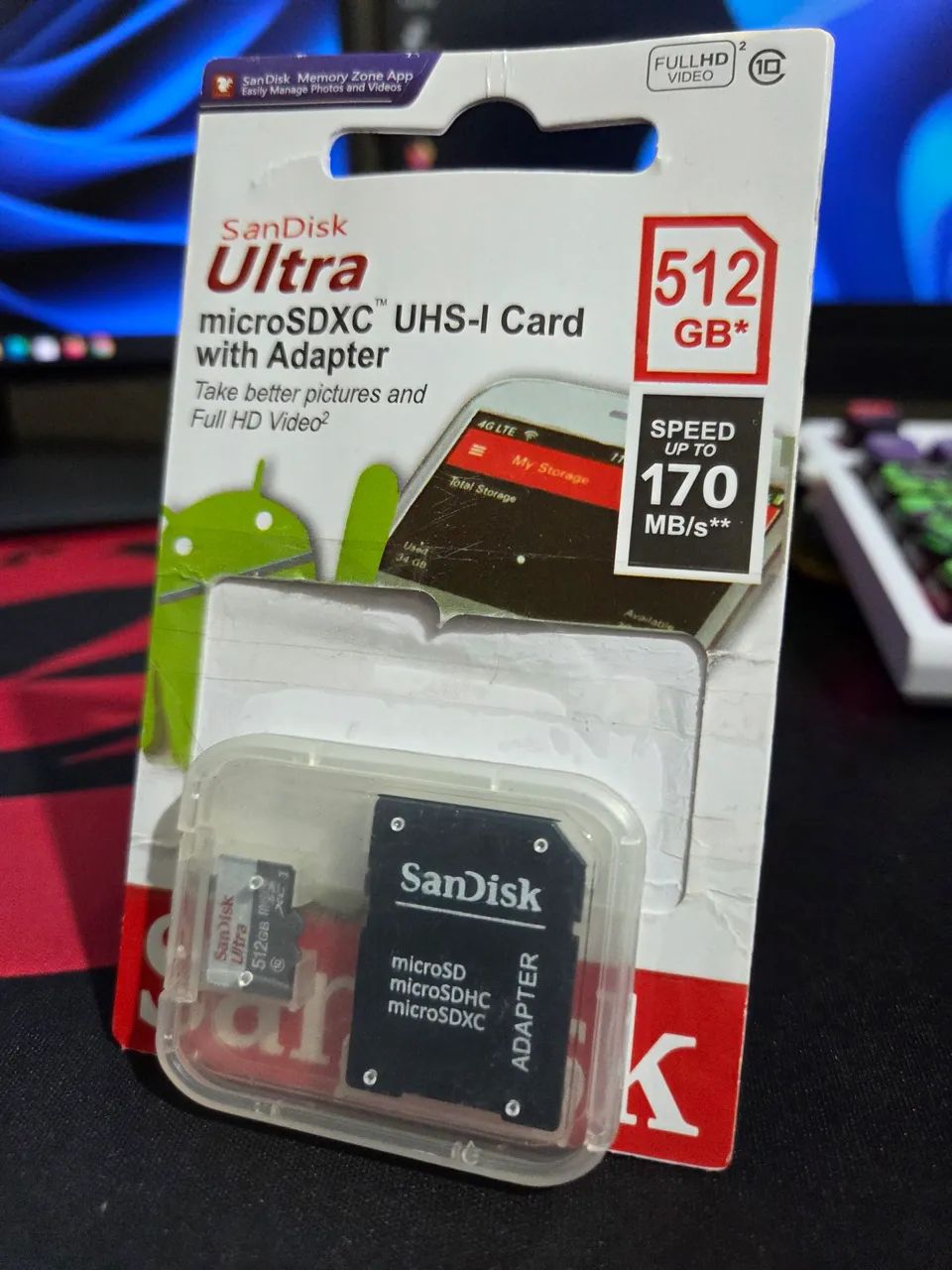 Cartão Micro Sd Sandisk 512GB  - Foto 4