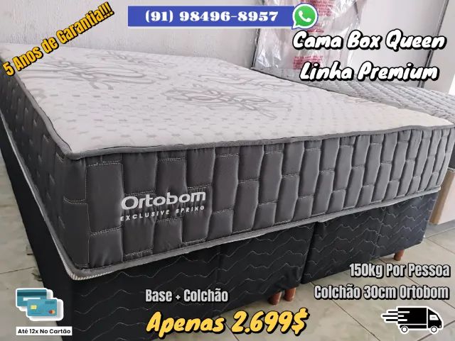 CAMA QUEEN 5 ANOS DE GARANTIA ORTOBOM 