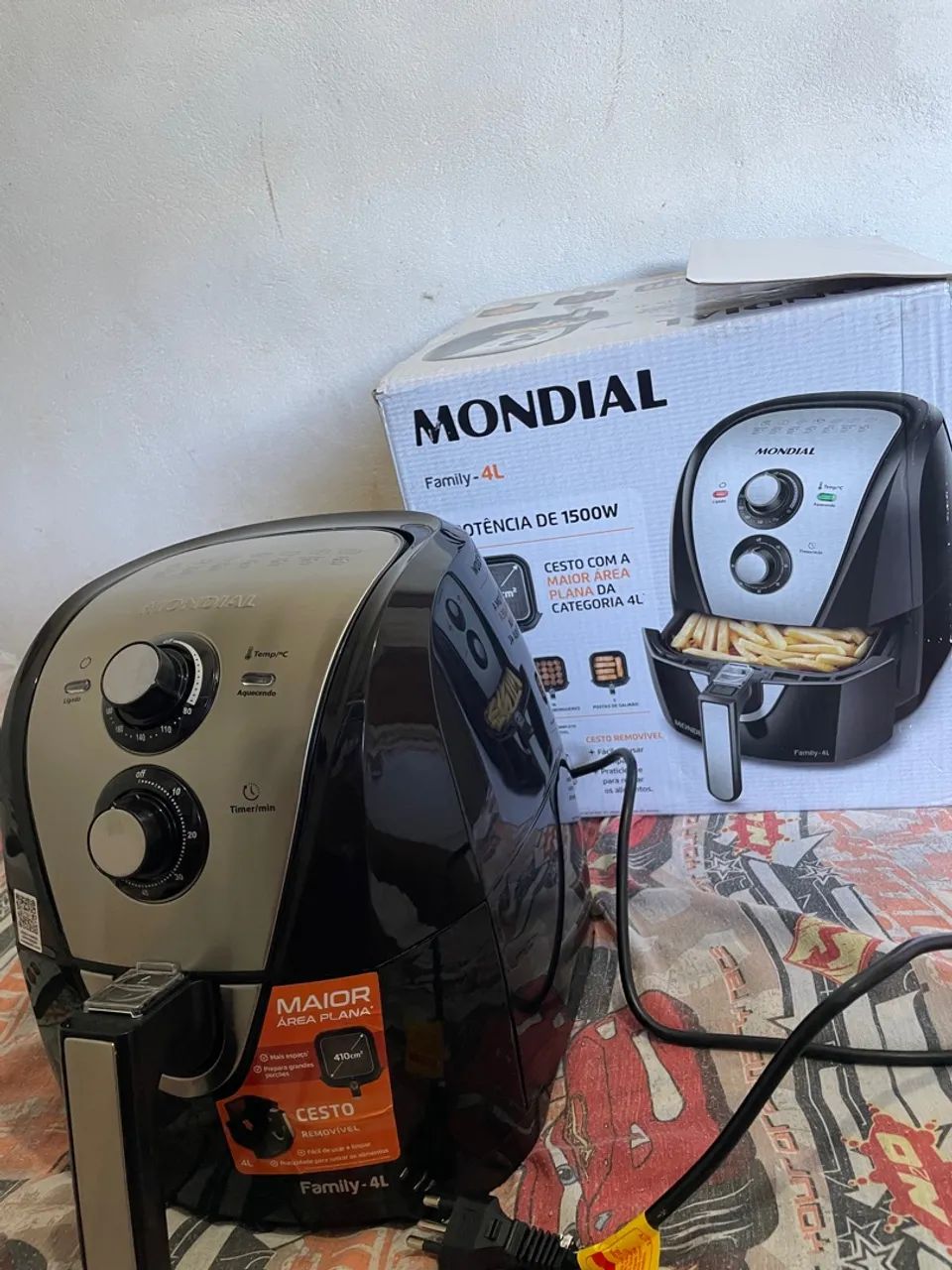 Air Fryer Mondial Family 4L - 1500W - Novo