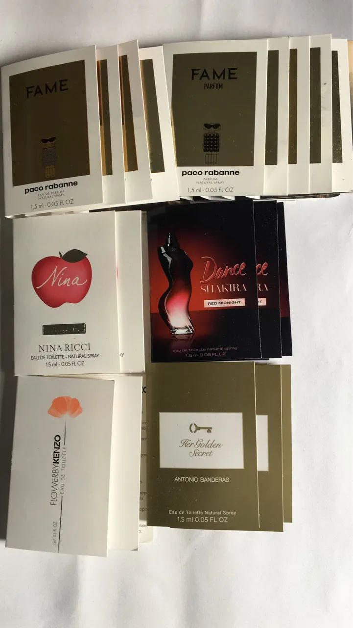 Promoção amostras perfumes 