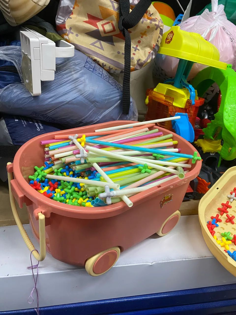 Kit de canudos de construção infantil