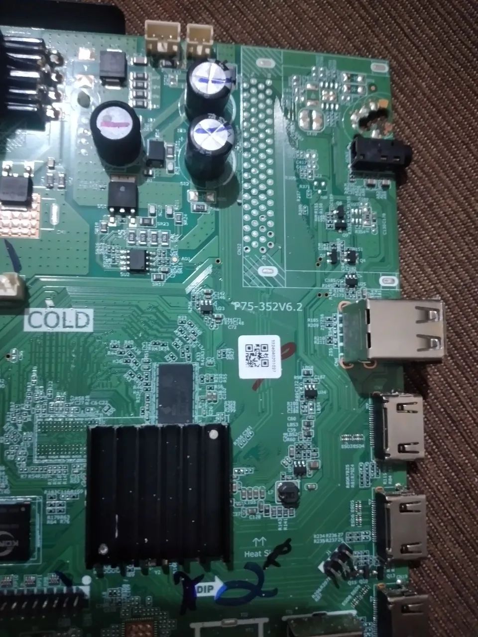 Placa principal da tv HQS32NKHM P75-352V6.2FUCIONANDO - Foto 2