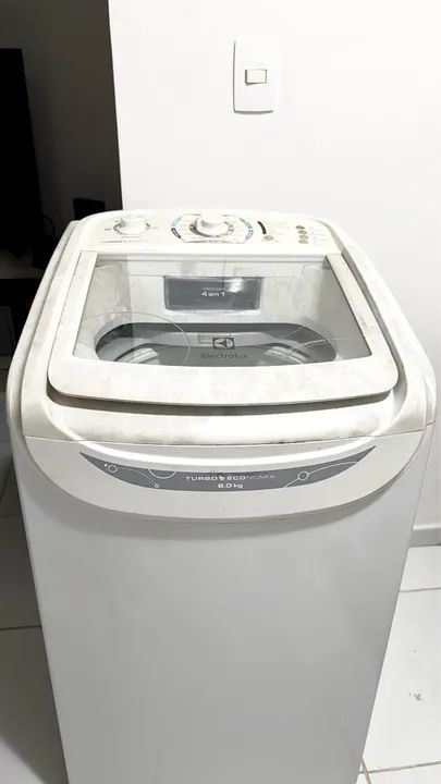 Máquina de Lavar Roupa Electrolux 8kg Turbo Eco