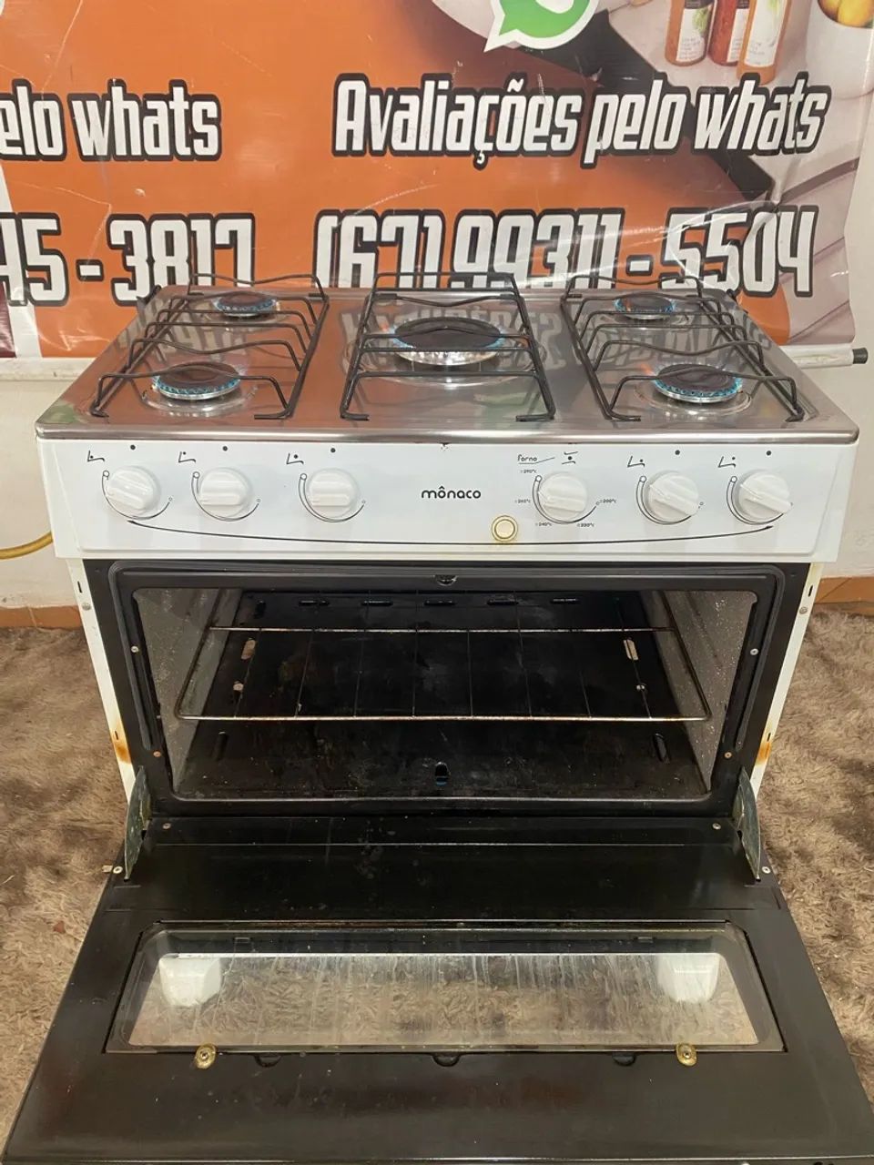 Fogão atlas Mônaco 5 bocas (entrego) - Foto 5