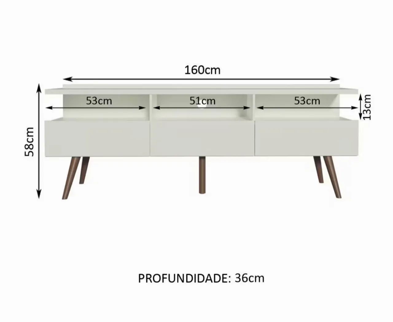 Rack para TV branco - Foto 2