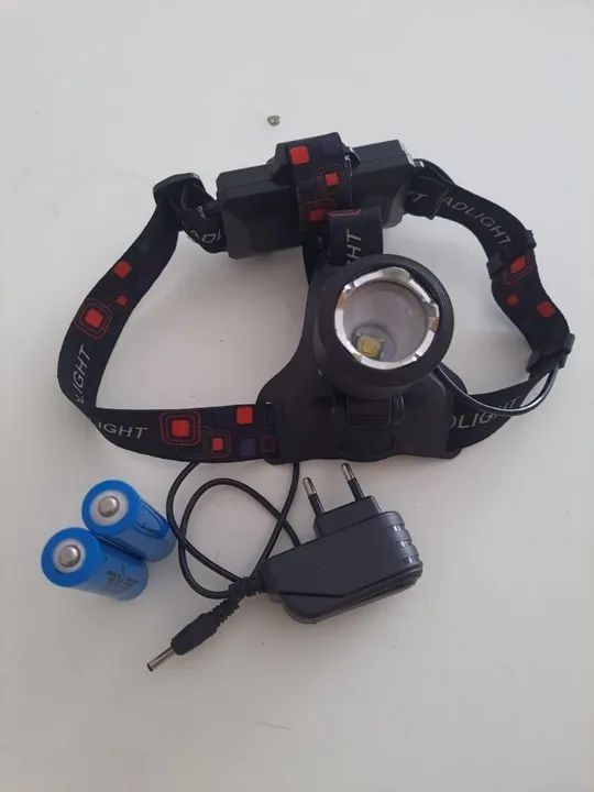 Lanterna De Cabeça Profissional Zoom T6 Recarregável - Foto 2