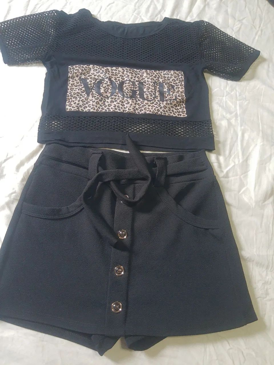 Conjunto feminino short saia