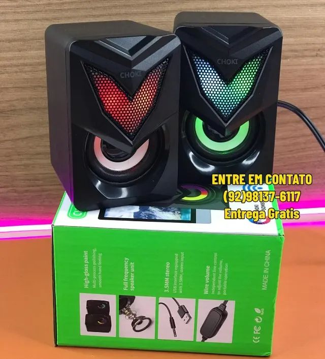 Caixinha de som para pc 6w - Entrega Rápida - Foto 3