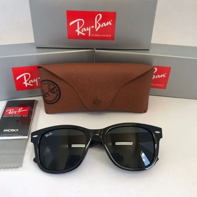 Óculos de sol ray ban wayfarer clássico brilho  - Foto 2