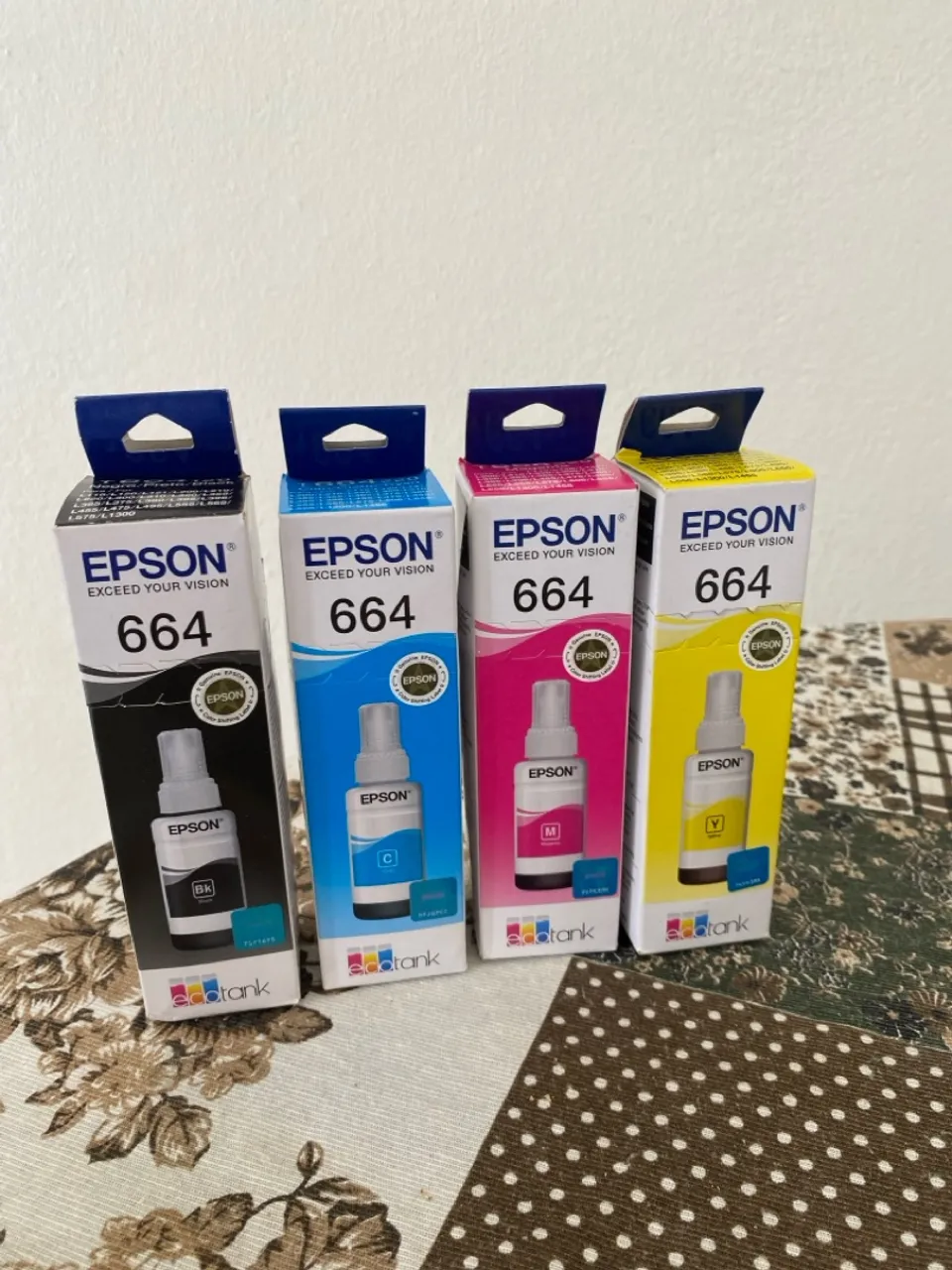 Tintas Epson 664 - Cores para Impressoras EcoTank