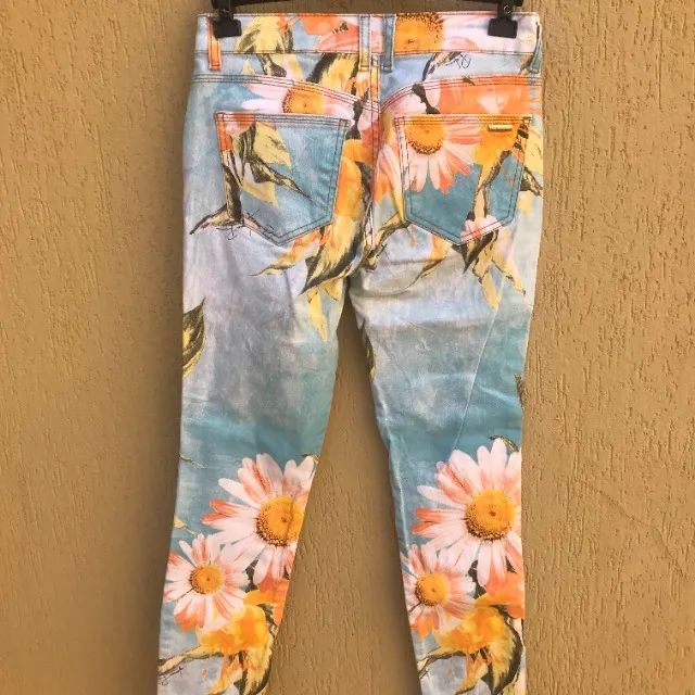 Calça Estampada Com Flores Da Lança Perfume (Usado) - Foto 5