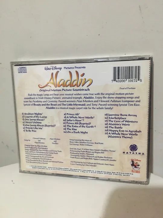 CD Aladdin - Trilha Sonora Original - Foto 2