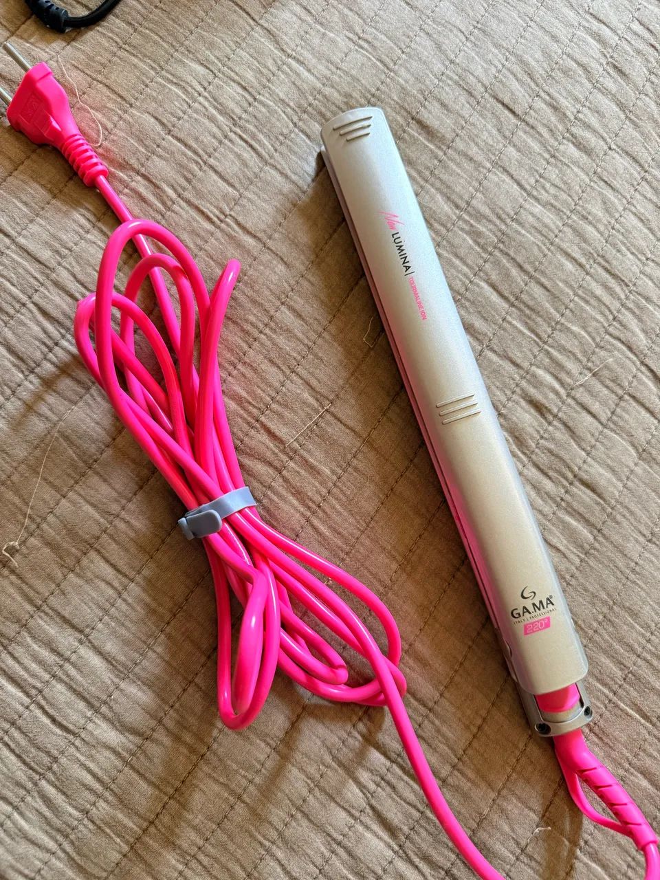 Chapinha/prancha De Cabelo Gama New Lumina Tourmaline Ion Cinza 127/220v - Foto 2