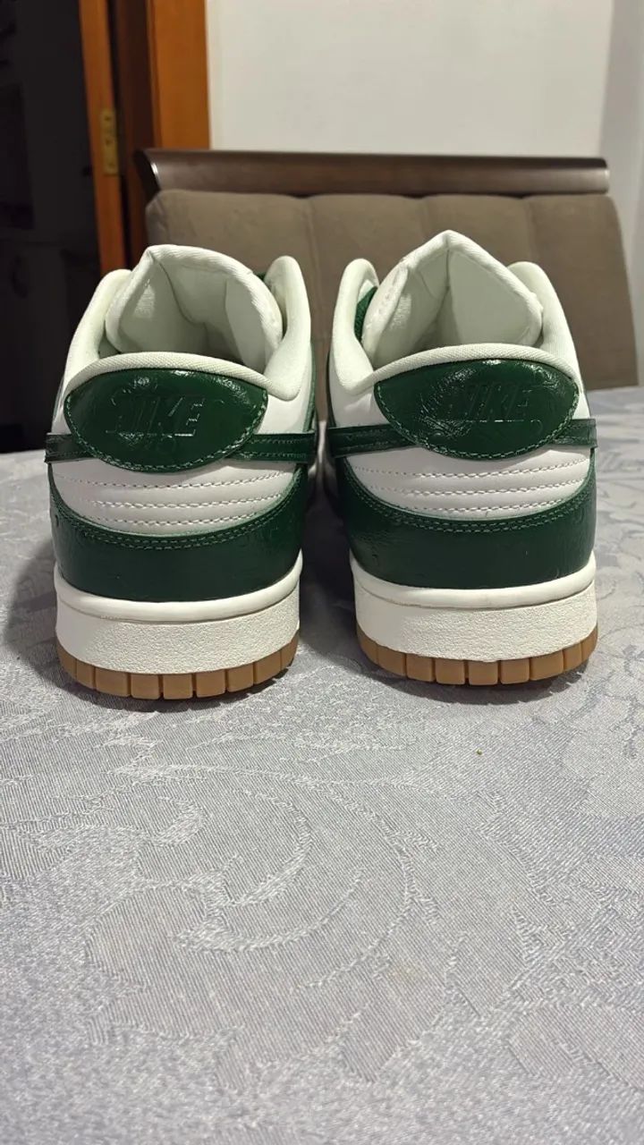 Nike Dunk Low Green Ostrich - 45/46BR - 47.5EU - Novo original - Foto 3