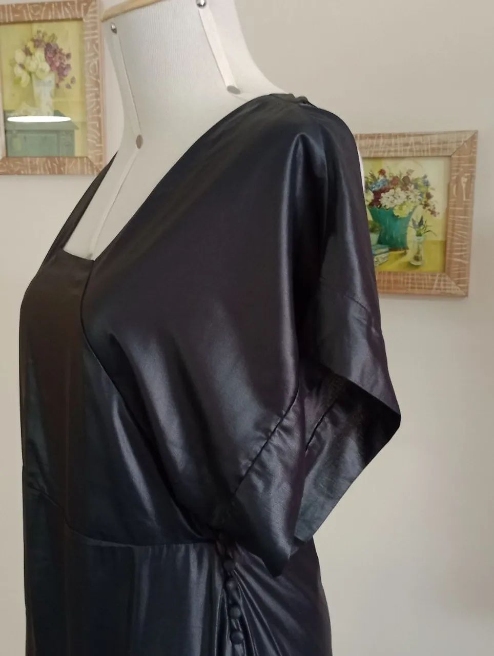 Vestido longo preto Fábia Bercsek - Foto 4