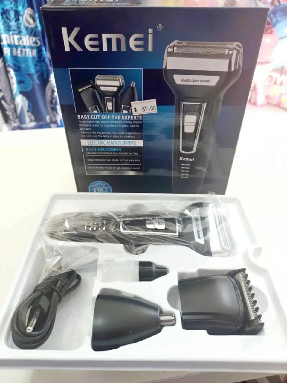 maquininha de cortar cabelo 3 em 1 depilar aparar pelos