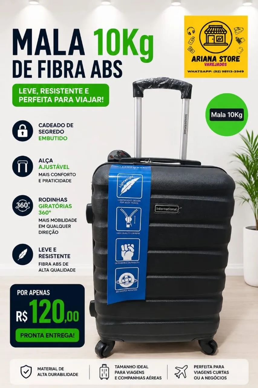 Malas 10kg fibra resistente 