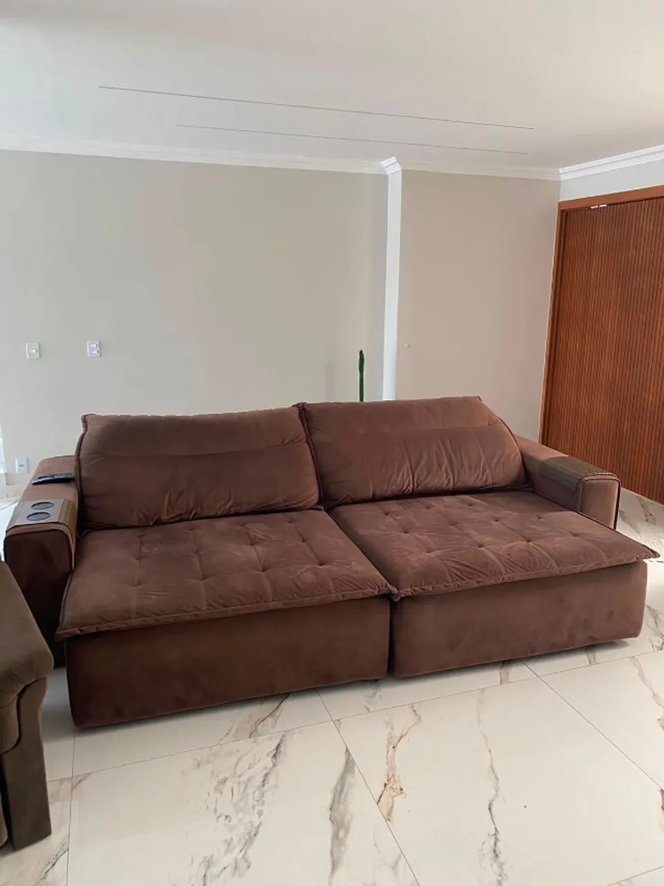 Sofá cama marrom - Foto 2
