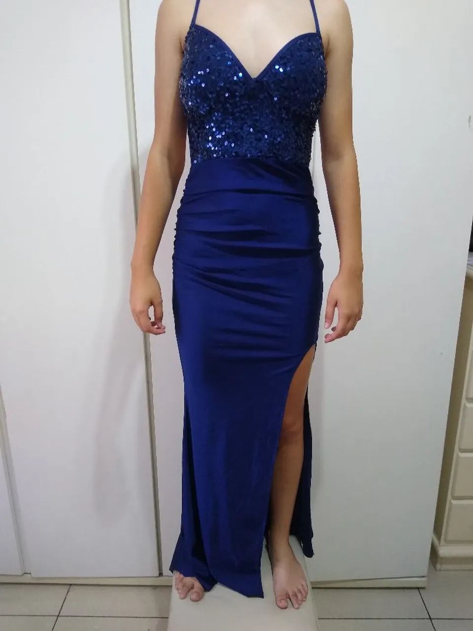 Vestido azul sereia  - Foto 4
