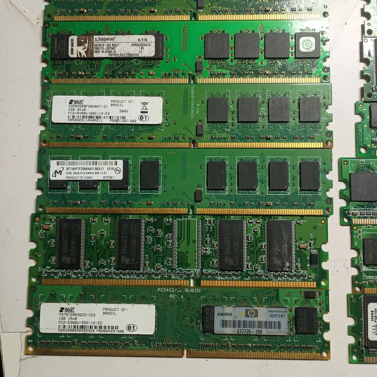 Lote de Memórias desktop diversas (DDR3, DDR2 e DDR1) - Foto 3