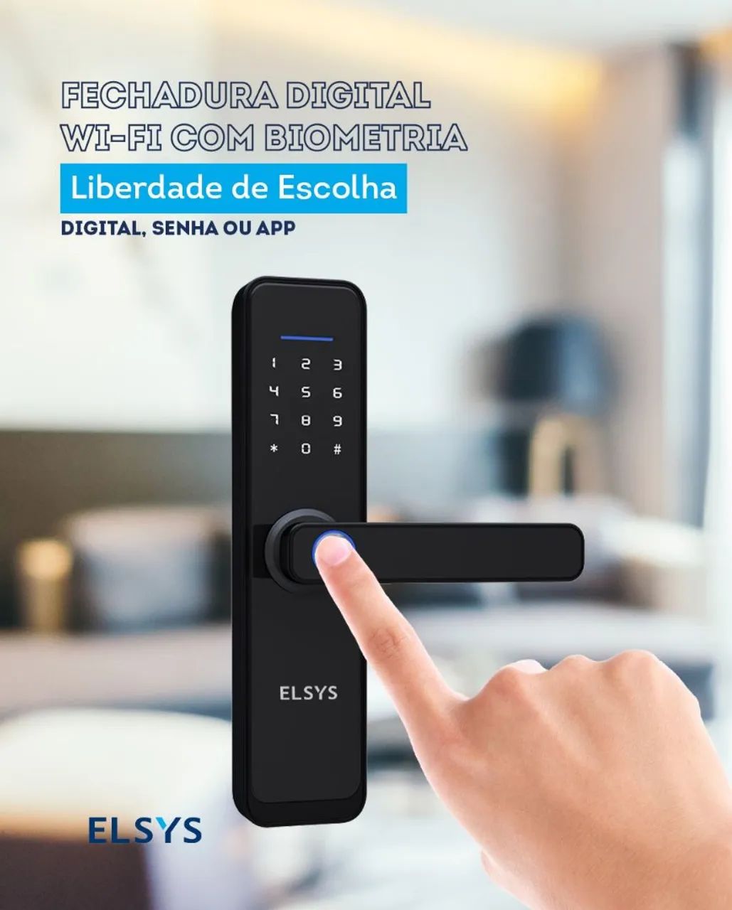 Fechadura Digital Wi-Fi Elsys - Foto 3