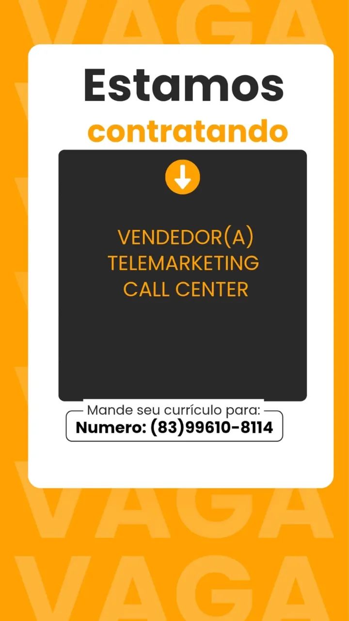Oportunidade para 1? emprego