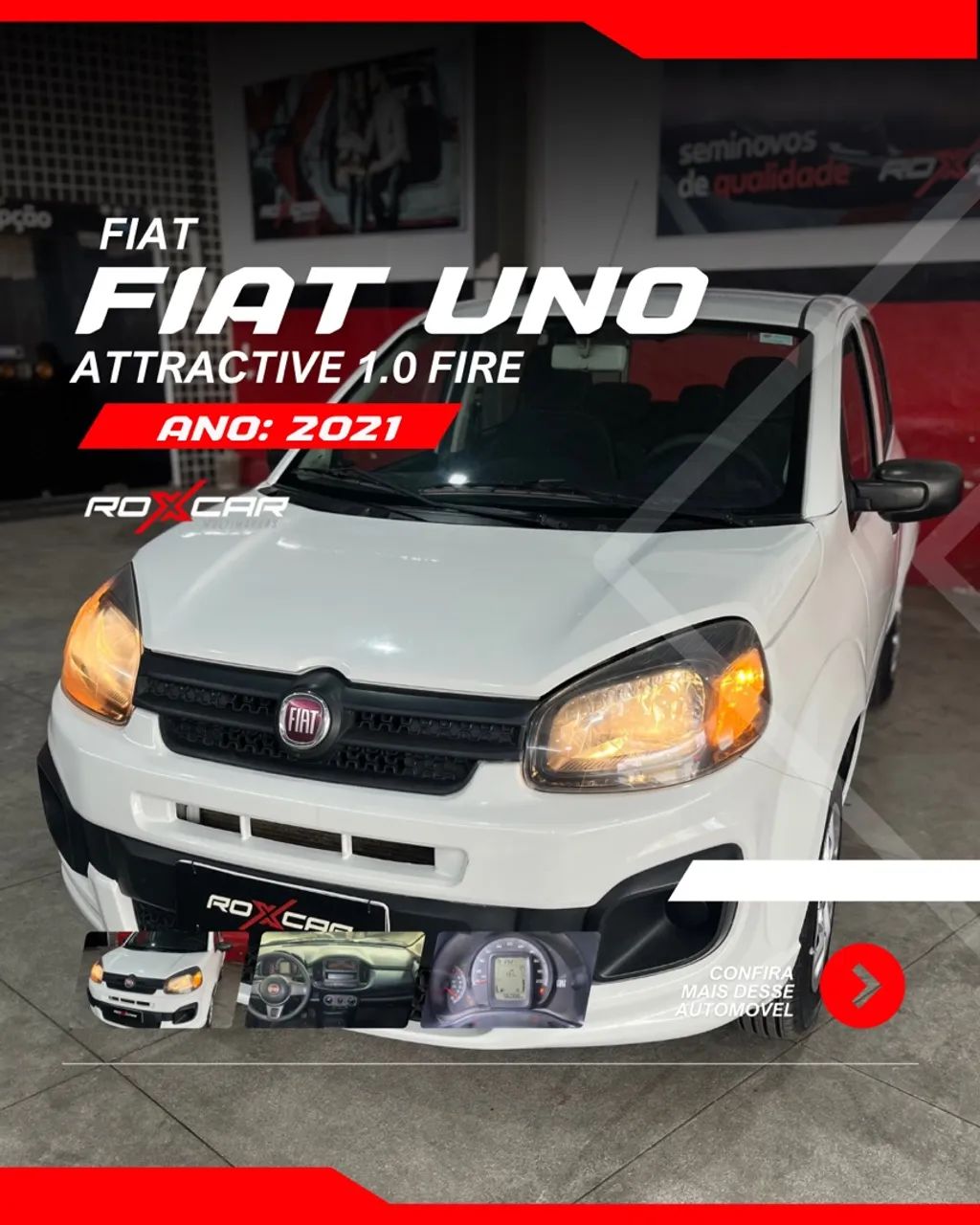Fiat Uno UNO ATTRACTIVE 1.0 Fire Flex 8V 5p 2021