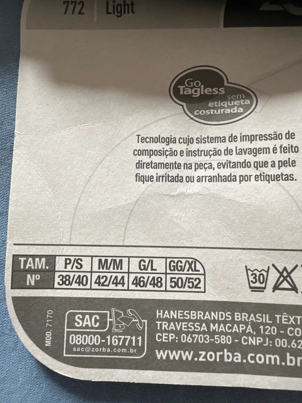 Cueca slip light Zorba TAM M preta  - Foto 5