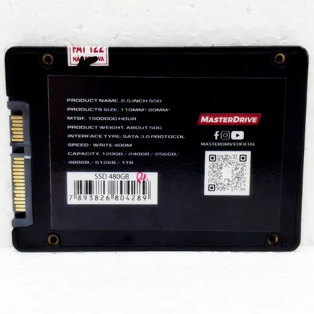 SSD 480GB SATA MASTERDRIVE - Foto 2