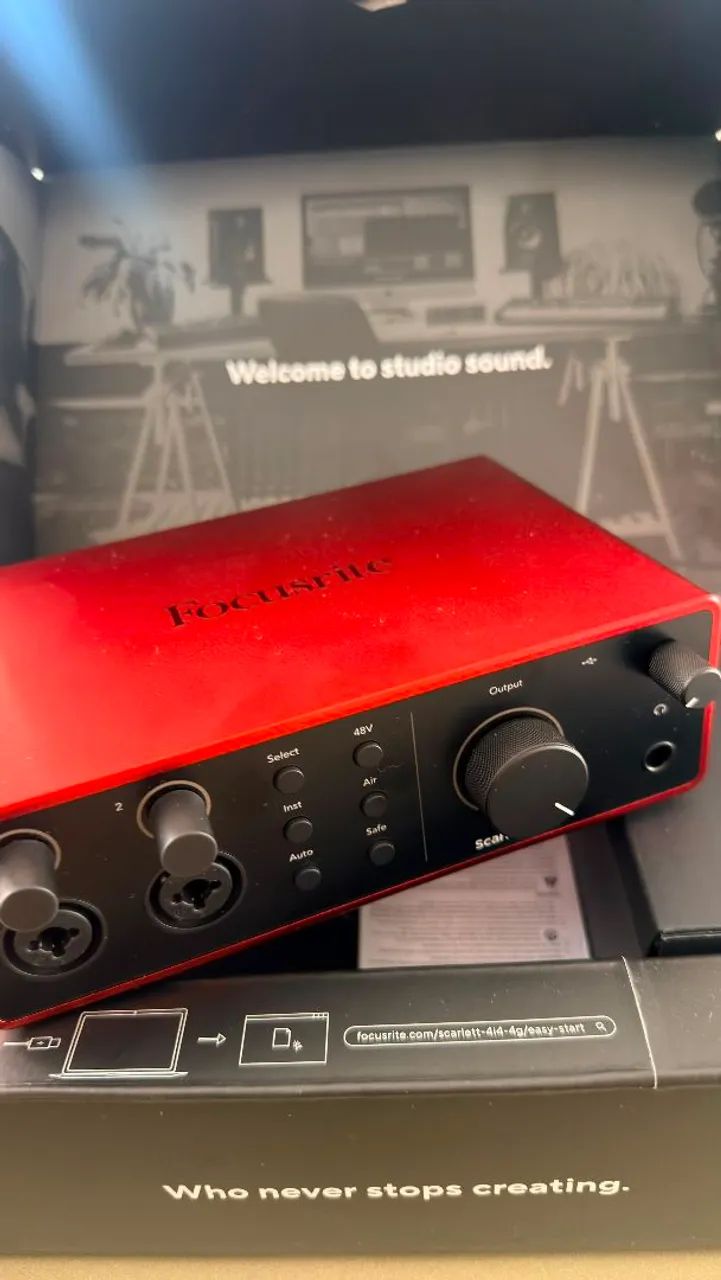 Focusrite Scarlett 4i4 4th Gen ZERO NA CAIXA <br> - Foto 3