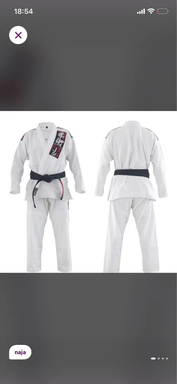 kimono usado a1 branco 