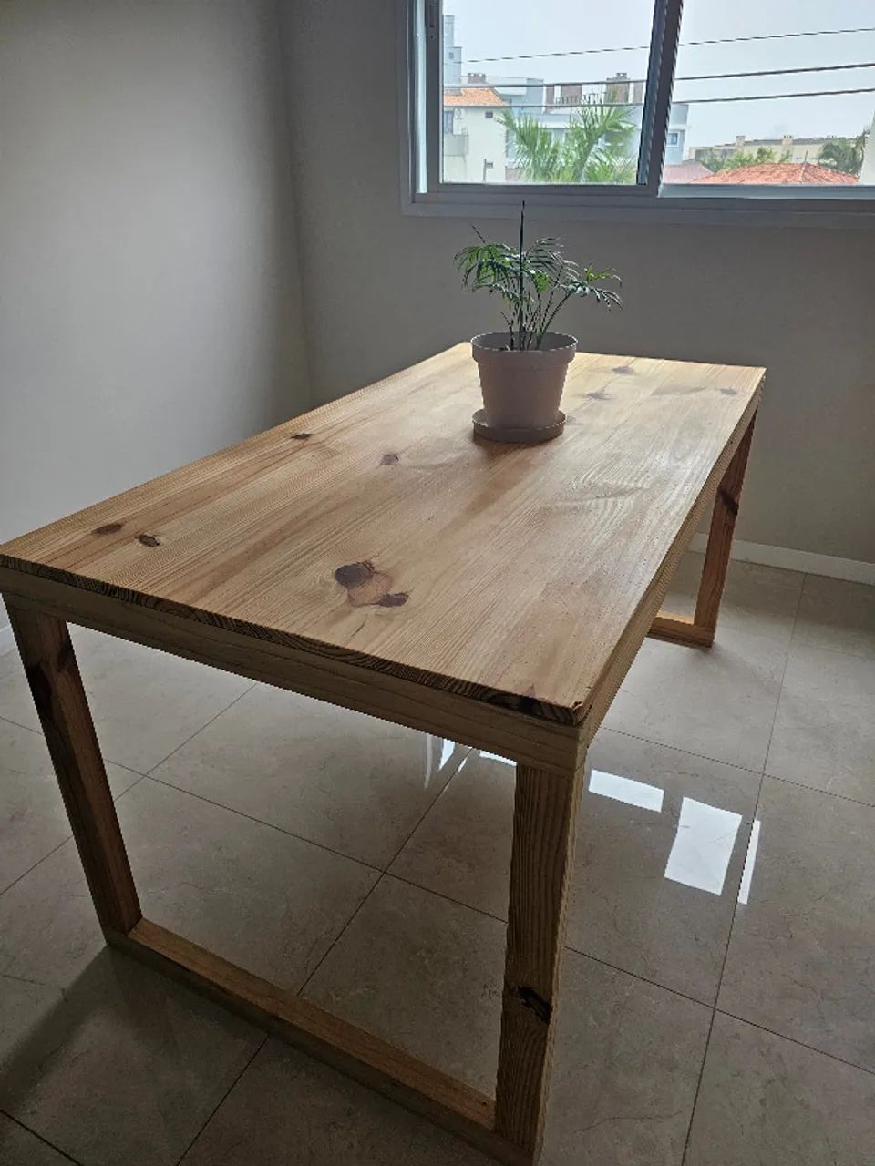 Mesa Madeira Maciça Pinus Natural - 150x80