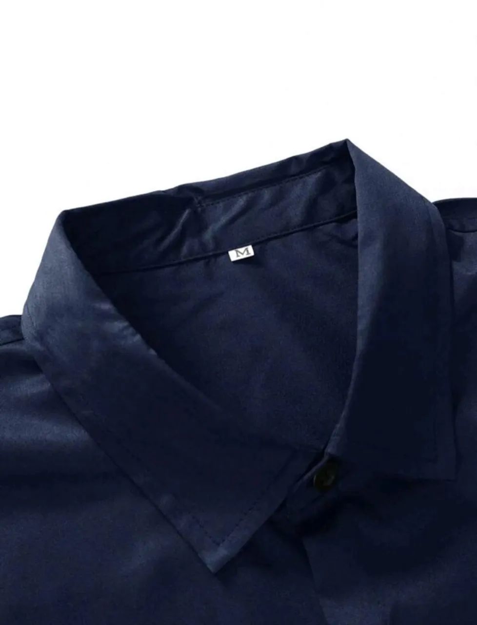 Camisa Azul Marinho Manfinity - Foto 4