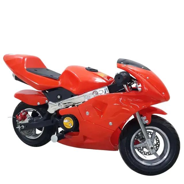 Mini Moto a Gasolina 49cc 2 Tempos Freio a Disco Preta - E031260