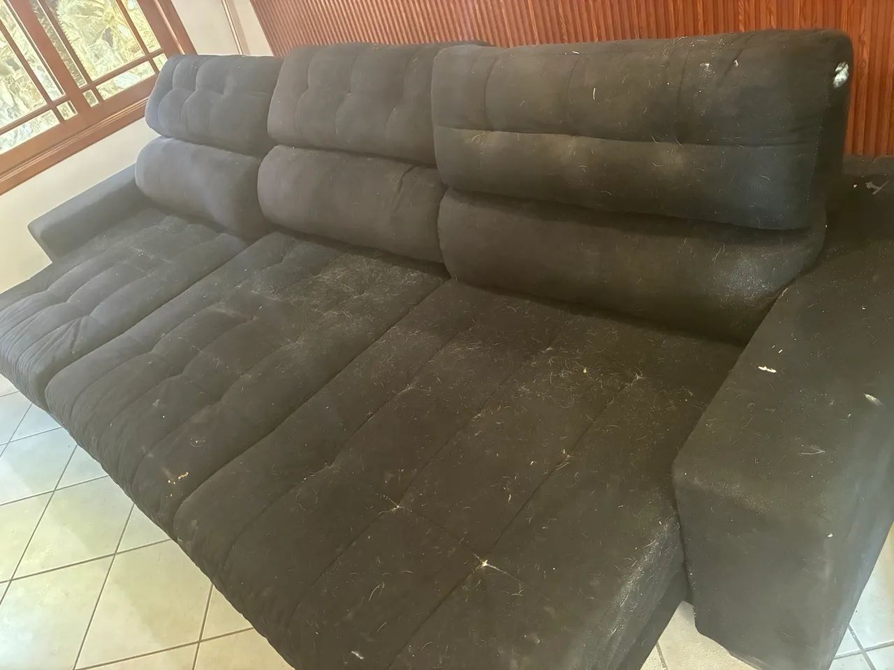 Sofá Retrátil e Reclinável 3,40m - R$ 1.000 - Foto 3