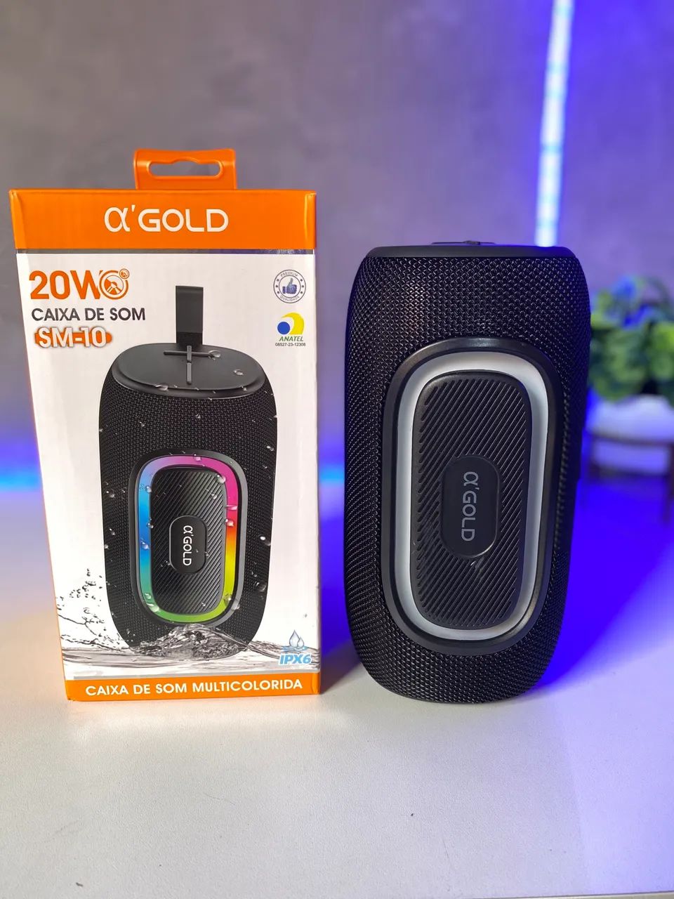 Caixa de som com Led nova  - Foto 2