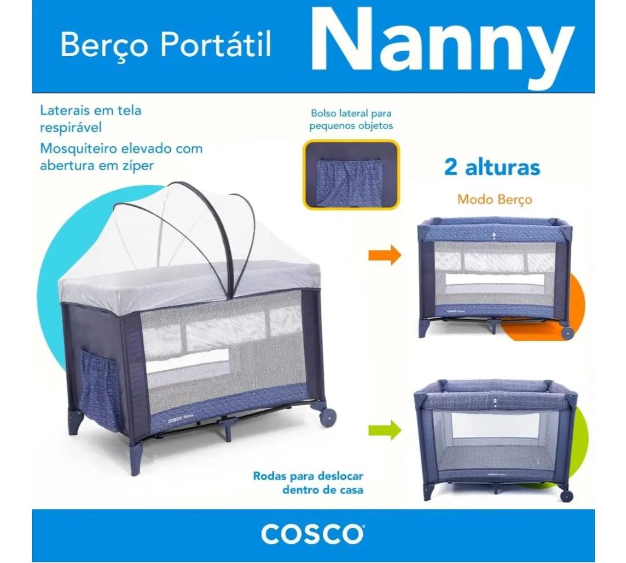 Berço portátil Cosco - Foto 2