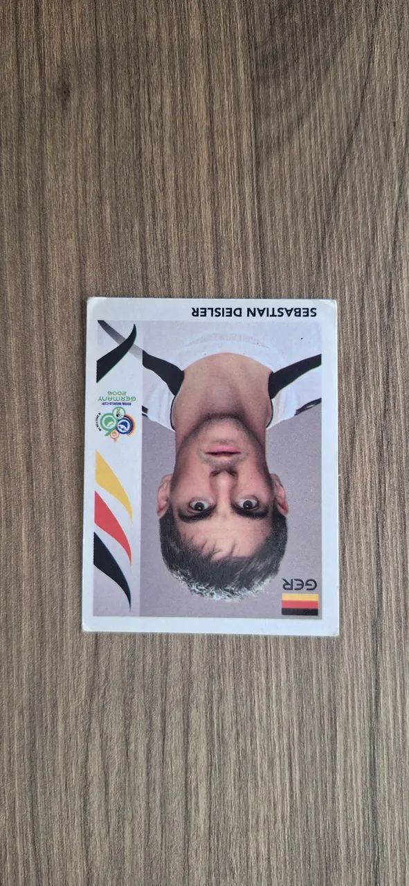 Figurinhas da Copa 2006 Panini das seleções da Alemanha,  Espanha e Suíça, 