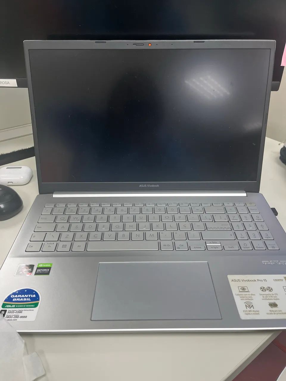 Notebook ASUS Vivobook Pro 15 Ryzen 7 16GB RTX SSD - Foto 2