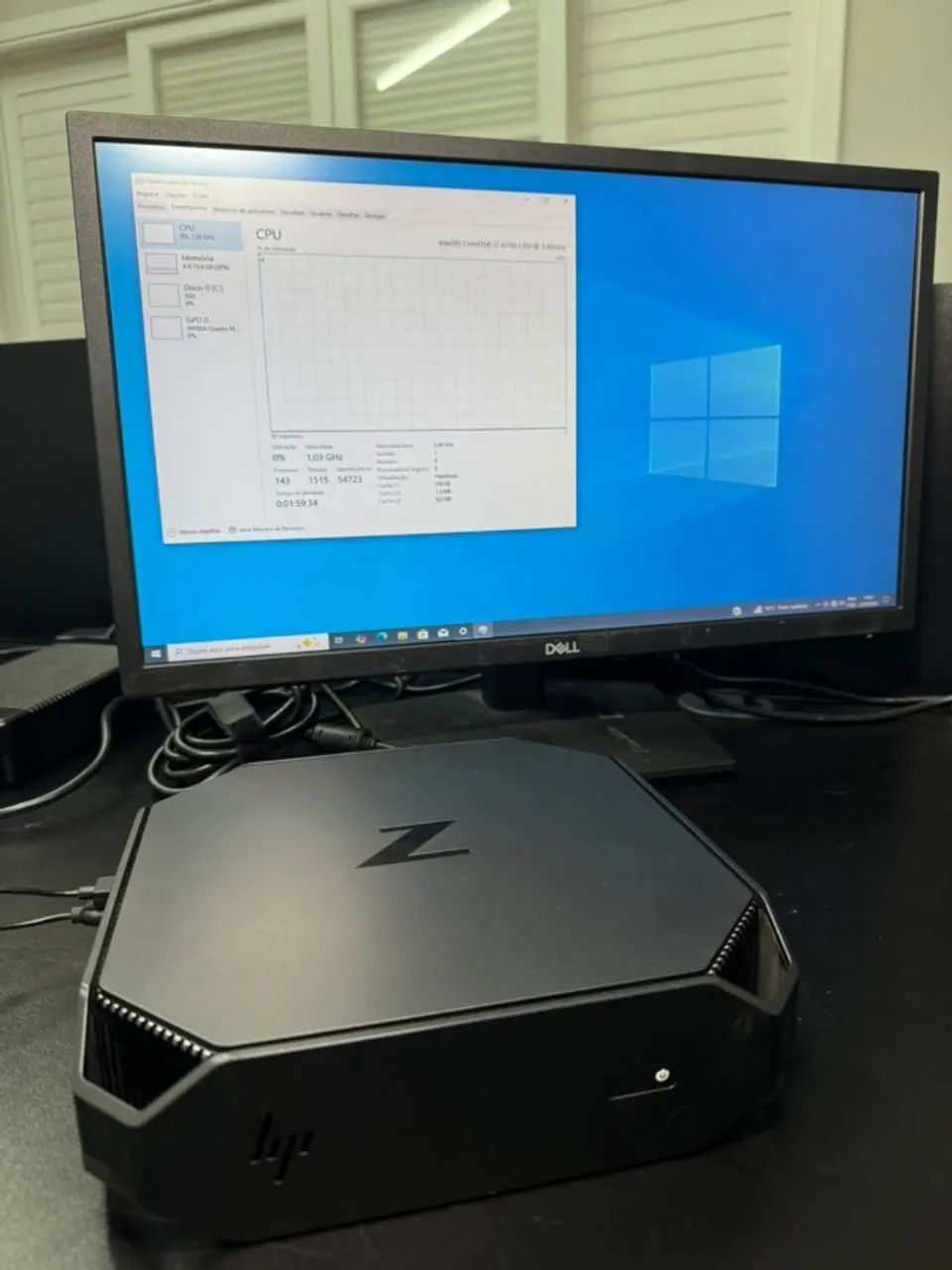 Mini Pc Hp Z2 Workstation G3 i7 6th 16Gb Ssd M2 Nvme Robusto