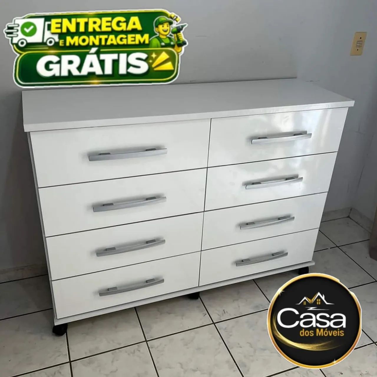 Cômoda Jade Branca 