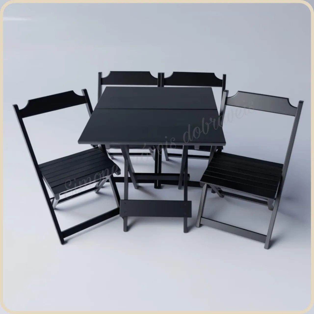 Conjunto Dobrável mesa para bar e restaurante  - Foto 4