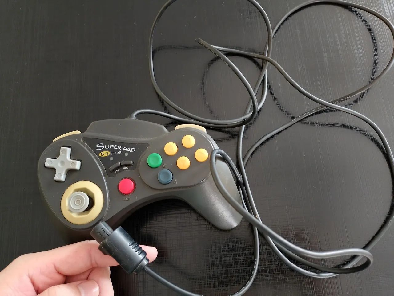 Controle Super Pad de Nintendo 64 (Modelo Preto) - Foto 3