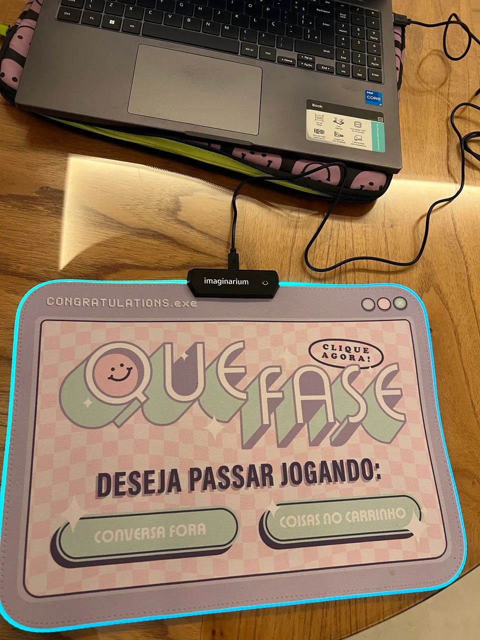 Mousepad com LED - Foto 2