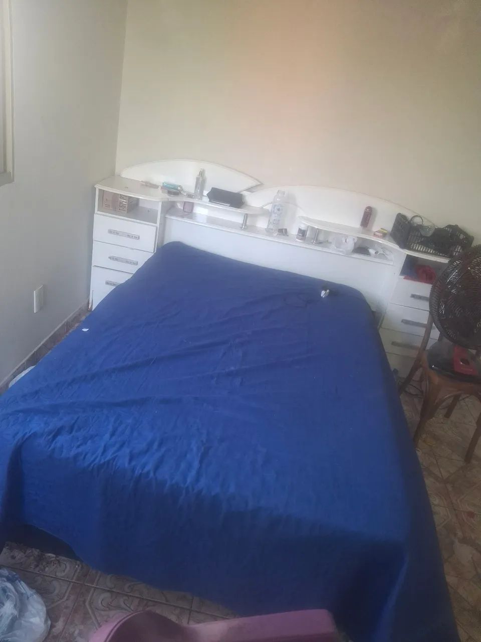Cama de casal com colchão e cabeceira de 6 gavetas  - Foto 2